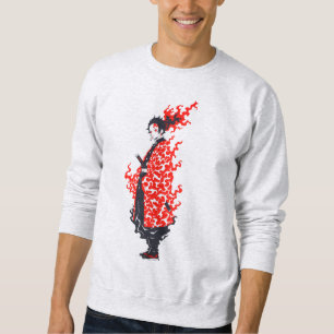 Moletom Anime Samurai Fiery Warrior Japonês Anime