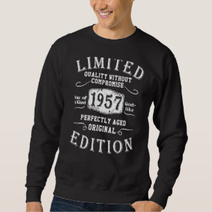 Moletom Aniversário 1957 Used Grunge Vintage 1