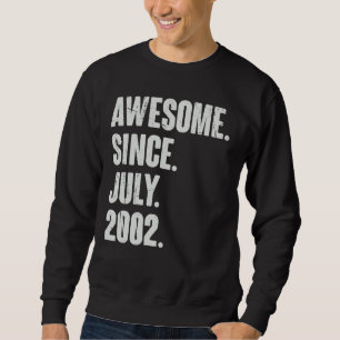 Moletom Aniversário de 20 anos de 20 desde julho de 2000
