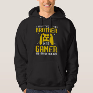 Moletom Aniversário de Gamer Tenho Dois Títulos Irmão