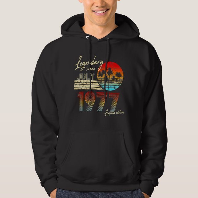 Moletom Aniversário Legendário Desde Julho De 1977 (Frente)