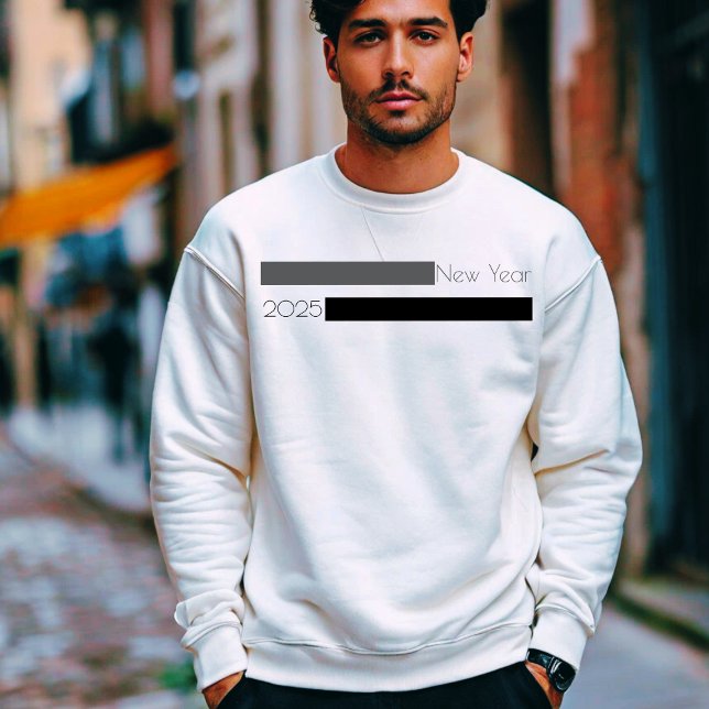 Moletom Ano Novo Moderno com Script (Criador carregado)