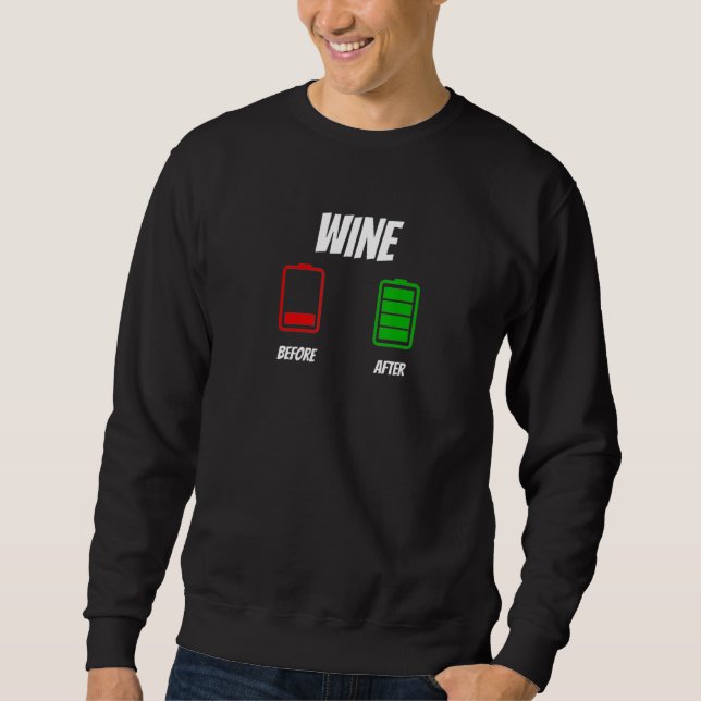 Moletom Antes E Depois Da Roupa De Vinho (Frente)