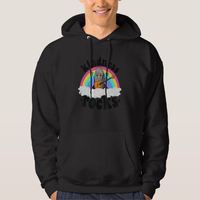 Moletom Anti Bullying Rainbow Hippie Music Teacher Kindnes (Frente)