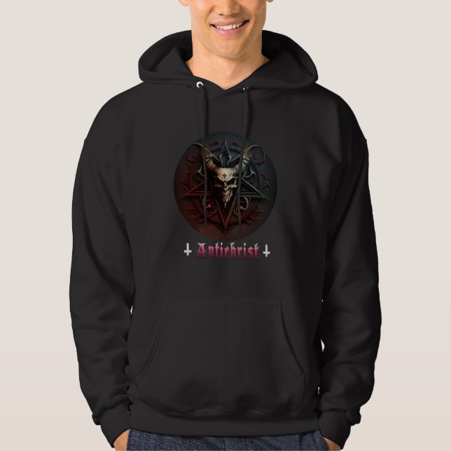 Moletom Anticristo Satan Pentagrama Satanista Gótico Diabo (Frente)
