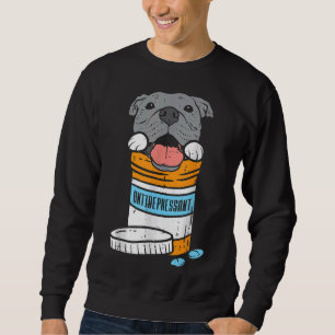 Moletom Antidepressivo Cão Engraçado Pitbull