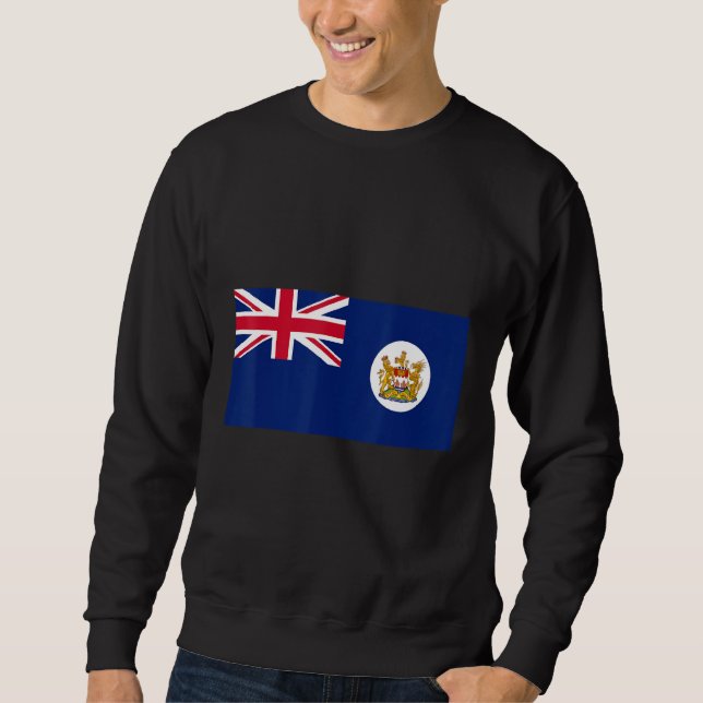 Moletom Antiga Bandeira de Hong Kong (Frente)