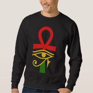 Moletom Antigo Egito Ankh Egípcio Olho De Horus Kemetic