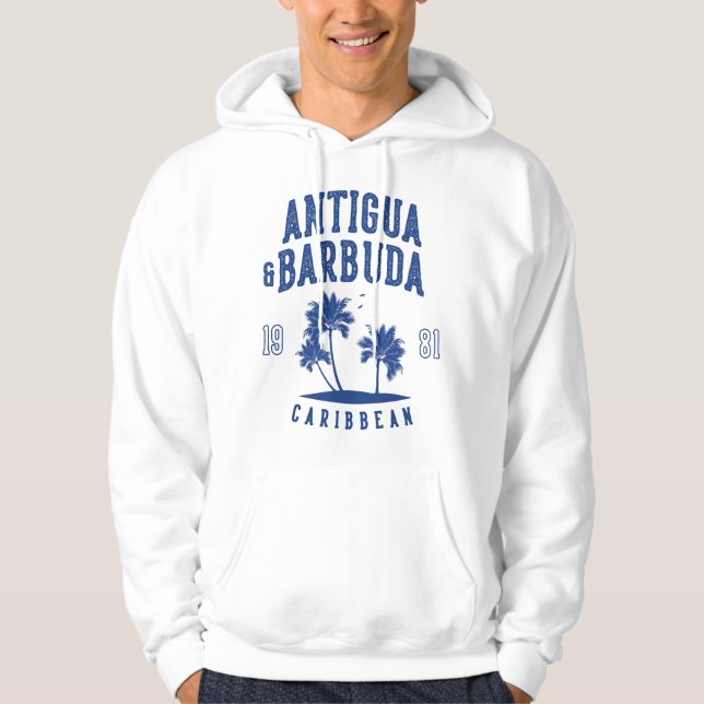 Moletom Antigua e Barbuda Palmeira do Caribe (Frente)