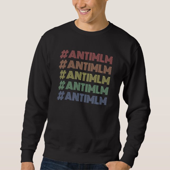Moletom Antimlm Rainbow Vintage Retro Pyramid Scheme Boss (Frente)