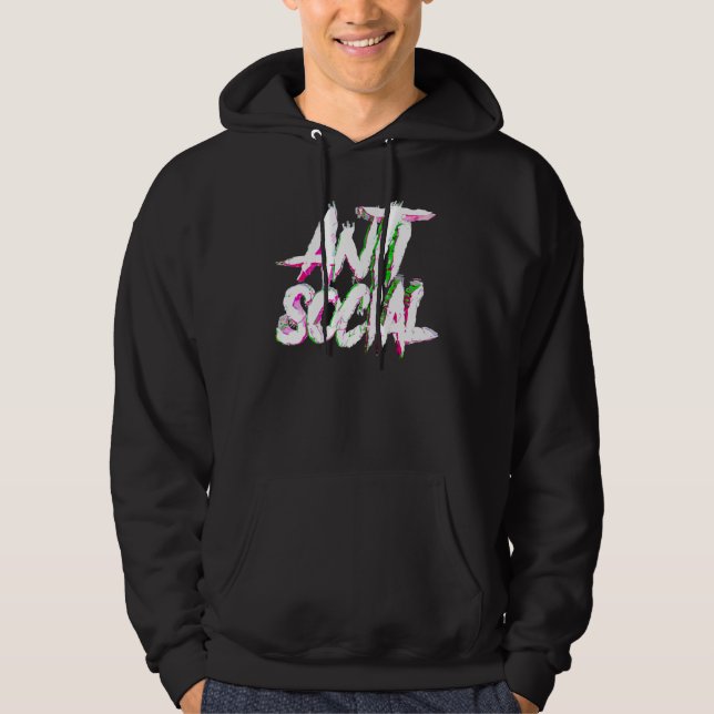 Moletom Antisocial Shirt Introvert I Hate People Antisocia (Frente)