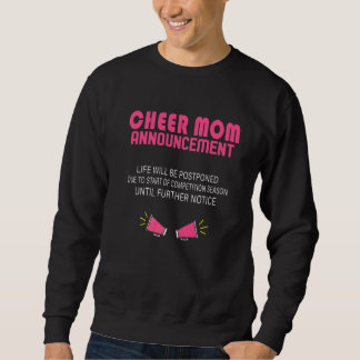 Moletom Anúncio de Mãe Torcedora Para Mulheres Cheerleader