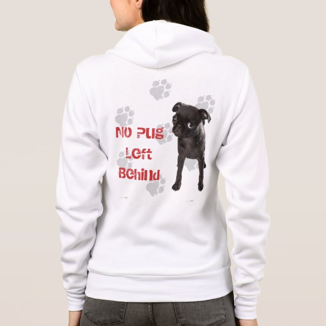 Moletom APARN nenhum Pug deixado atrás do Hoodie das (Verso)