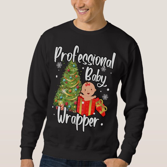 Moletom APDL Professional Baby Wrapper Engraçado NIC Natal (Frente)