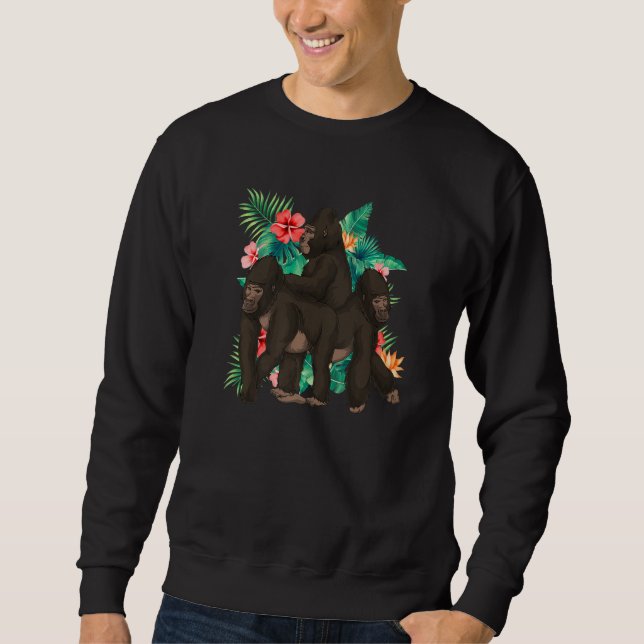 Moletom Ape Monkey Tropical Animal RainForest Gorilla (Frente)