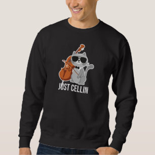 Moletom Apenas Cellin Cat Cello Design para Cellists
