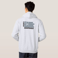 Apenas Hoodie Economia com dupla face - cinzas
