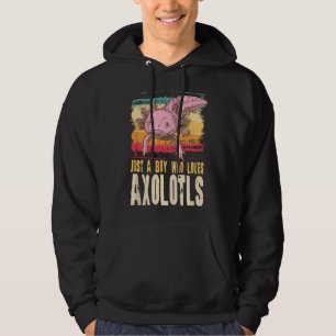 Moletom Apenas um garoto que ama presente de Axolotls, Sal