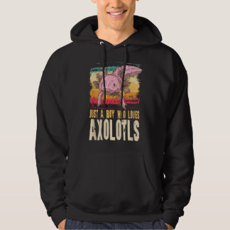 Moletom Apenas um garoto que ama presente de Axolotls, Sal