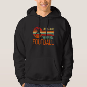 Moletom Apenas Um Menino Que Adora Futebol Vintage Retro P