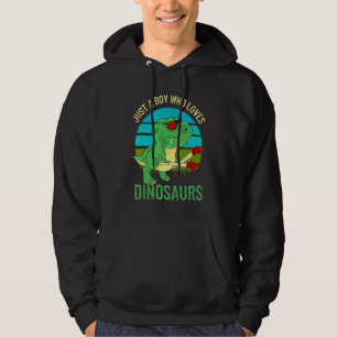 Moletom Apenas Um Menino Que Ama Dinossauros Vintage Sunse