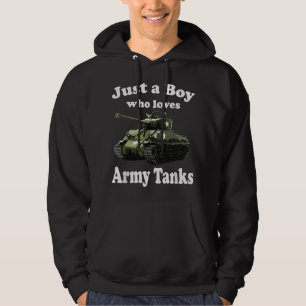 Moletom Apenas um menino que ama tanques do exército e She