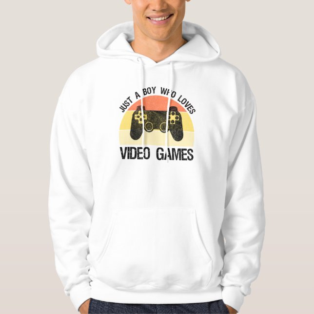 Moletom Apenas um menino que ama videogames (Frente)