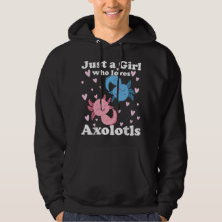 Moletom Apenas Uma Garota Que Ama Axolotes Axolote Fofo Ka