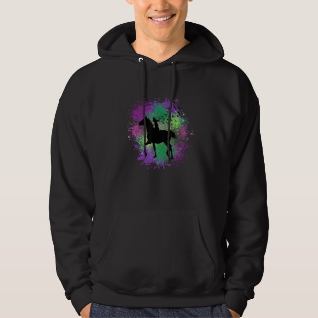 Moletom Apenas uma garota que ama Cavalos Treehugger Anima (Frente)