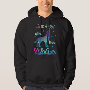 Moletom Apenas Uma Garota Que Ama Lobos Animal