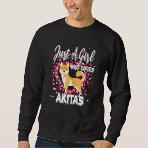 Moletom Apenas Uma Menina Que Ama Akitas Dog S Shiba Inu