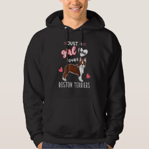Moletom Apenas Uma Menina Que Ama Boston Terriers 1