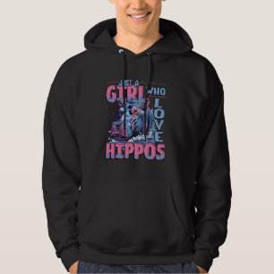 Moletom Apenas Uma Menina Que Ama Hippos