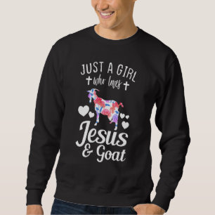Moletom Apenas Uma Menina Que Ama Jesus E Goats Os Agricul