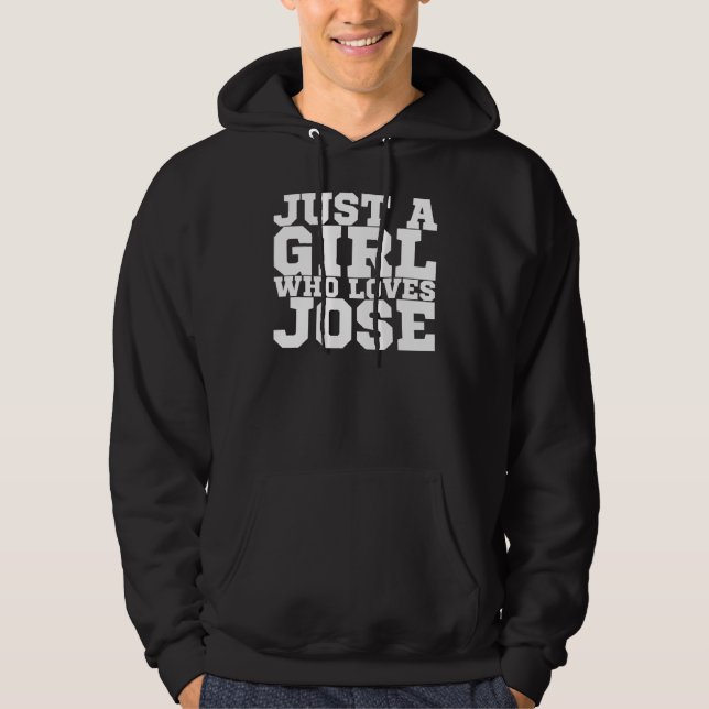 Moletom Apenas Uma Menina Que Ama José (Frente)