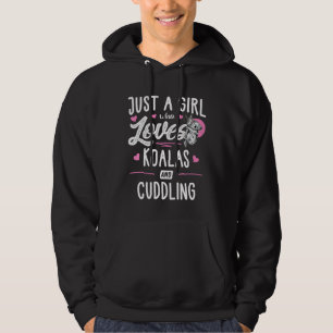 Moletom Apenas Uma Menina Que Ama Koalas E Mulheres Cuddli