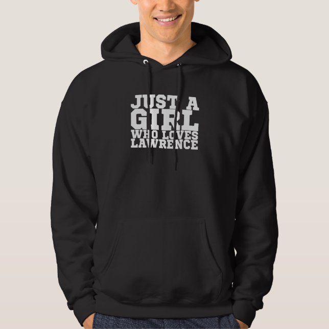 Moletom Apenas Uma Menina Que Ama Lawrence (Frente)