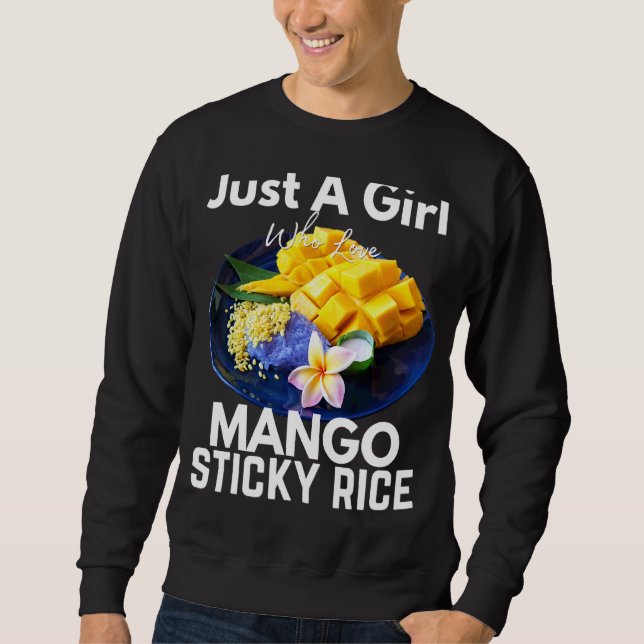 Moletom Apenas Uma Menina Que Ama Mango Sticky Rice Tailân (Frente)
