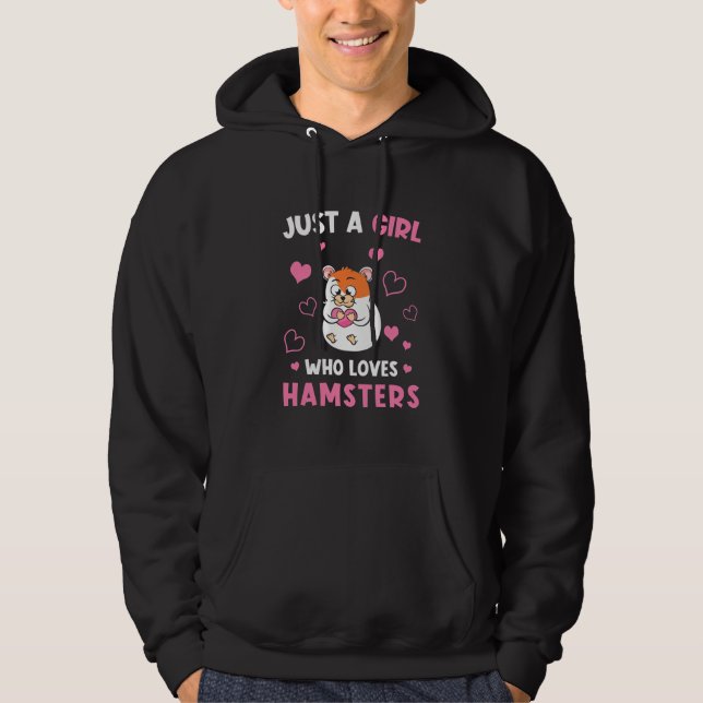 Moletom Apenas Uma Menina Que Ama Os Meus Hamsters (Frente)
