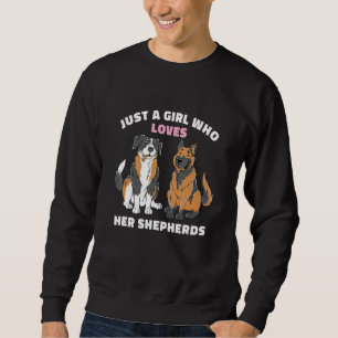 Moletom Apenas Uma Menina Que Ama Os Pastores Aussie Austr
