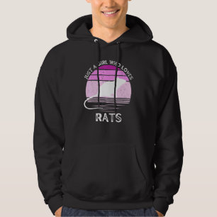 Moletom Apenas Uma Menina Que Ama Ratos, Retro Sunset Vint