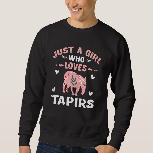 Moletom Apenas Uma Menina Que Ama Tapirs Tapir Lover (Frente)