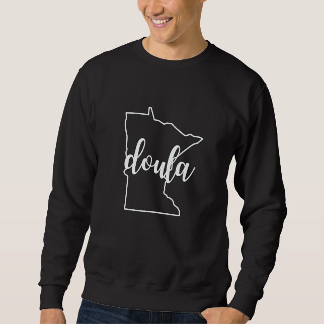 Moletom Aplicativo de Doula de Minnesota para Parteira de  (Frente)