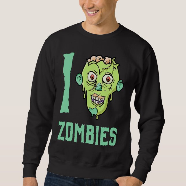 Moletom Apocalipse Zumbi  Eu Adoro Zumbis (Frente)