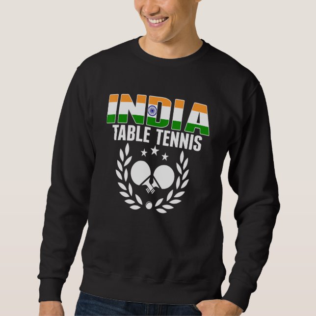 Moletom Apoiador de Tênis de Mesa da Índia Ping Pong India (Frente)