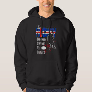 Moletom Apoio à Islândia Suor Sangue Sem Medos Hóquei no G