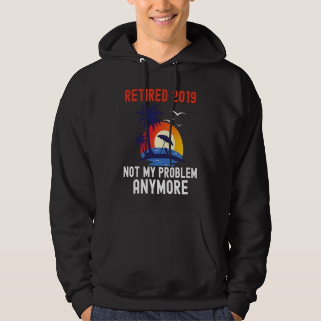 MOLETOM APOSENTADO 2019 NÃO É MAIS MEU PROBLEMA RETRÔ ENGR (Frente)