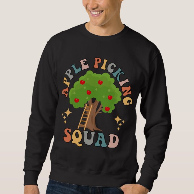 Moletom Apple Picking Squad Harvest Season Engraçado Apple (Frente)
