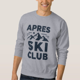 Moletom Apres Ski Club Mountain Logo - Custom Mens Winter 