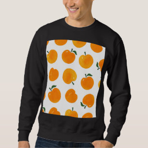 Moletom Apricots Watercolor White Background Vintage